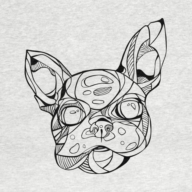 Tribal French Bulldog by JuicyCreations